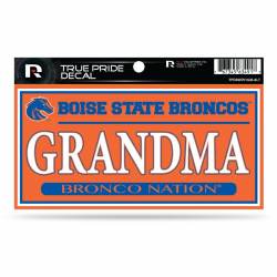 Boise State University Broncos Grandma Orange - 3x6 True Pride Vinyl Sticker