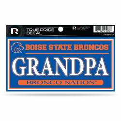 Boise State University Broncos Grandpa Blue - 3x6 True Pride Vinyl Sticker