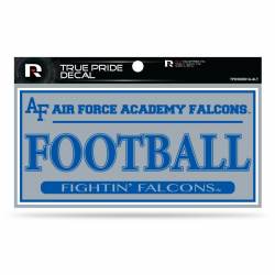 Air Force Academy Falcons Football Blue & Gray - 3x6 True Pride Vinyl Sticker