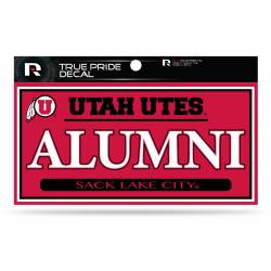 University Of Utah Utes Alumni - 3x6 True Pride Vinyl Sticker