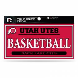 University Of Utah Utes Basketball - 3x6 True Pride Vinyl Sticker