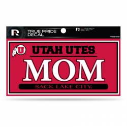 University Of Utah Utes Mom - 3x6 True Pride Vinyl Sticker