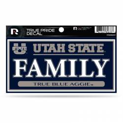 Utah State University Aggies Family - 3x6 True Pride Vinyl Sticker