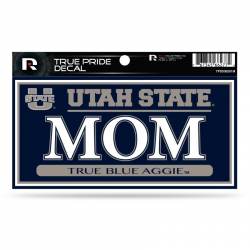 Utah State University Aggies Mom - 3x6 True Pride Vinyl Sticker