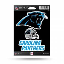 Carolina Panthers - 3 Piece Triple Play Sticker Sheet