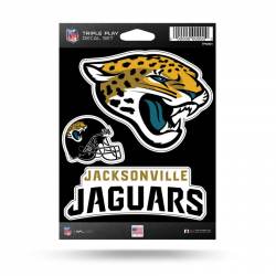 Jacksonville Jaguars - 3 Piece Triple Play Sticker Sheet