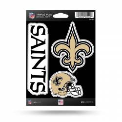 New Orleans Saints - 3 Piece Triple Play Sticker Sheet