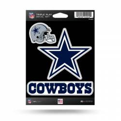 Dallas Cowboys - 3 Piece Triple Play Sticker Sheet