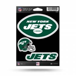 New York Jets - 3 Piece Triple Play Sticker Sheet