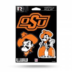 Oklahoma State University Cowboys - 3 Piece Triple Play Sticker Sheet