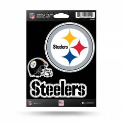 Pittsburgh Steelers - 3 Piece Triple Play Sticker Sheet