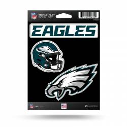 Philadelphia Eagles - 3 Piece Triple Play Sticker Sheet