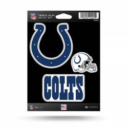 Indianapolis Colts - 3 Piece Triple Play Sticker Sheet