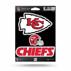 Kansas City Chiefs - 3 Piece Triple Play Sticker Sheet