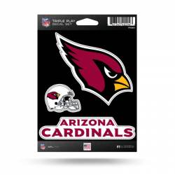 Arizona Cardinals - 3 Piece Triple Play Sticker Sheet
