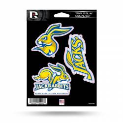 South Dakota State University Jackrabbits - 3 Piece Triple Play Sticker Sheet