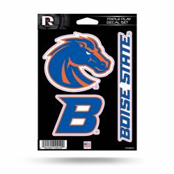 Boise State University Broncos - 3 Piece Triple Play Sticker Sheet