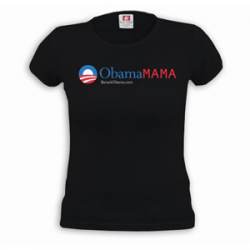 Obama Mama Ladies - Black Small T-Shirt