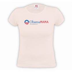 Obama Mama Ladies - Pink Small T-Shirt