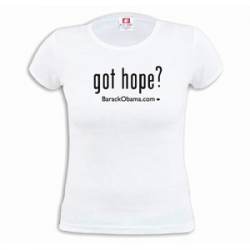 Got Hope? Ladies - Large White T-Shirt