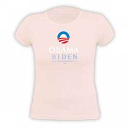 Obama and Biden Pink - Large T-Shirt