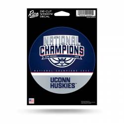 University Of Connecticut UCONN Huskies 2023 National Basketball Champions - Die Cut Vinyl Sticker