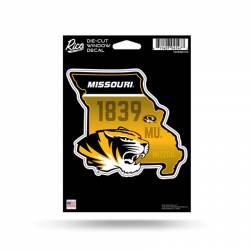 University Of Missouri Tigers - State Shaped Die Cut Vinyl Sticker