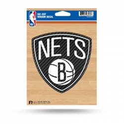 Brooklyn Nets - Die Cut Carbon Fiber Vinyl Sticker