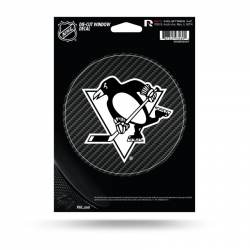 Pittsburgh Penguins - Die Cut Carbon Fiber Vinyl Sticker