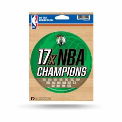 Boston Celtics 17 Time NBA Champions - Die Cut Vinyl Sticker