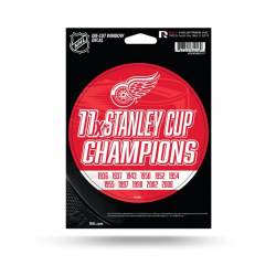 Detroit Red Wings 11 Time Stanley Cup Champions - Die Cut Vinyl Sticker