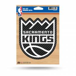 Sacramento Kings - Die Cut Carbon Fiber Vinyl Sticker