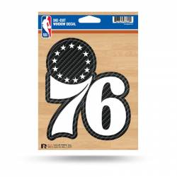 Philadelphia 76ers - Die Cut Carbon Fiber Vinyl Sticker