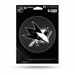 San Jose Sharks - Die Cut Carbon Fiber Vinyl Sticker