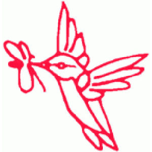 Hummingbird Vinyl Transfer Decal