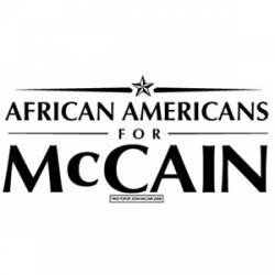 African Americans For McCain - Bumper Sticker