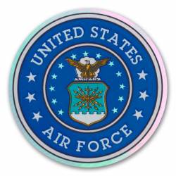 United States Air Force - Round Holographic Sticker