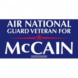 Air National Guard Veteran For McCain - Sticker