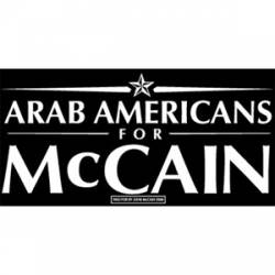 Arab Americans For McCain - Bumper Sticker