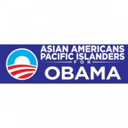 Asian Americans For Obama - Bumper Sticker