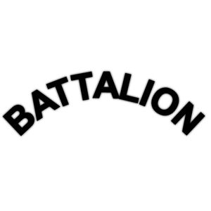 Battalion Helmet Rocker Crescent - Decal