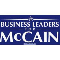 Business Leaders For McCain - Bumper Sticker