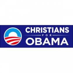 Christians For Obama - Bumper Sticker