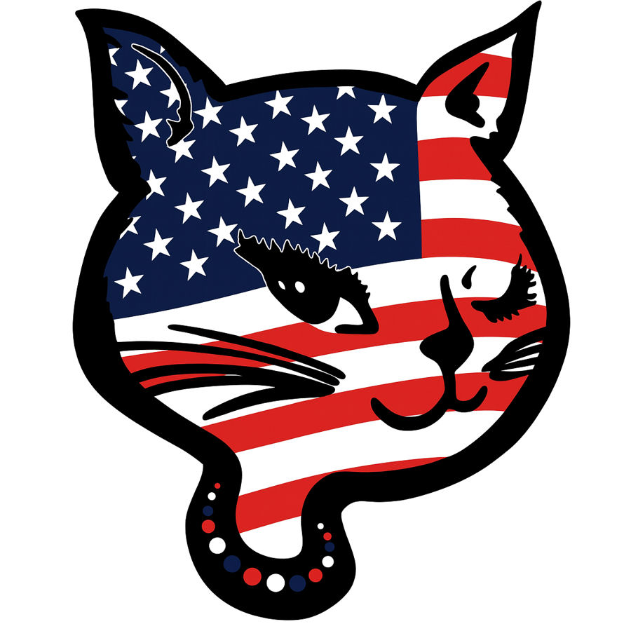 Flag Cool Cat - Magnet