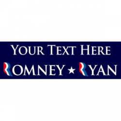 Custom Romney Ryan - Bumper Sticker