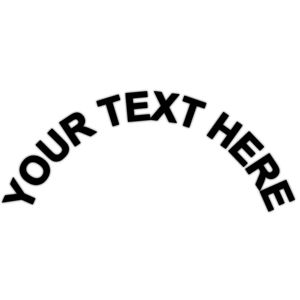 Custom Helmet Rocker Crescent - Decal