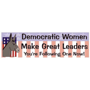 Democrat Women Bumper Sticker