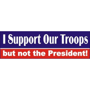 I Support Our Troops Bumper Sticker