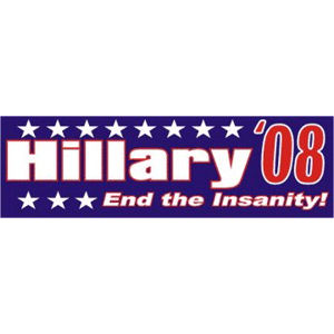 Hillary Clinton For President Bumper Sticker