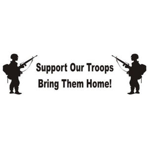 Bring Troops Home Bumper Sticker